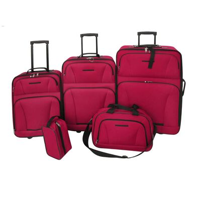 vidaXL kuffertsæt i fem dele rød