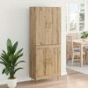 vidaXL Highboard Artisan Egetr&aelig; 69,5 x 34 x 180 cm Konstrueret tr&aelig;