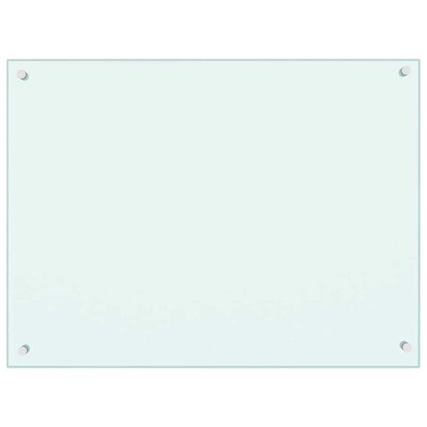 vidaXL st&aelig;nkplade 80x60 cm h&aelig;rdet glas m&aelig;lkeagtig