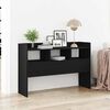 vidaXL Sideboard med skuffe Sort eg 105 x 30 x 70 cm Konstrueret træ