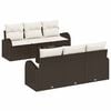 vidaXL Havesofa S&aelig;t 7 stk. Brun polyrattan