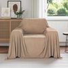 vidaXL Kastet&aelig;pper 6 pcs Camel 210 x 140 cm Fleece