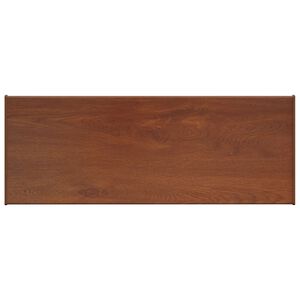 vidaXL Vindueskarm Brun tr&aelig; 60 x 35 x 4,5 cm PVC