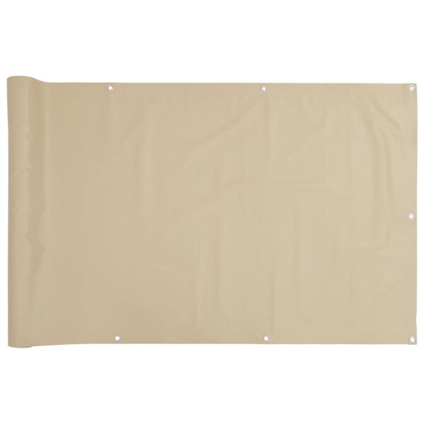 vidaXL altanafsk&aelig;rmning 120x400 cm oxfordstof beige