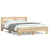 vidaXL sengeramme med sengegavl 140x190 cm konstrueret tr&aelig; sonoma-eg