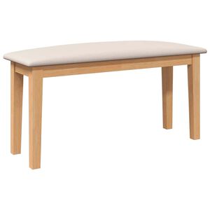 vidaXL b&aelig;nk 90 cm massivt gummitr&aelig;