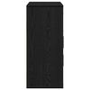 vidaXL Sideboard med skuffe Sort eg 60 x 31 x 70 cm Konstrueret træ