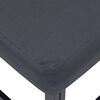 vidaXL Havesofa S&aelig;t med pude Sort Aluminium