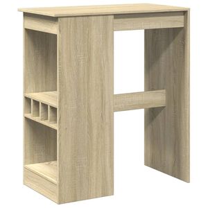 vidaXL barbord med stativer 90x47,5x103,5 cm konstrueret tr&aelig; sonoma-eg