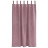 vidaXL M&oslash;rkl&aelig;gningsgardiner 2 pcs M&oslash;rk pink 140 x 175 cm Fl&oslash;jl