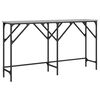 vidaXL konsolbord 140x29x75 cm konstrueret tr&aelig; gr&aring; sonoma-eg