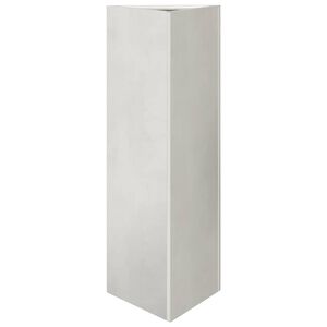 vidaXL plantekasse 30x26x75 cm trekantet rustfrit st&aring;l