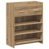 vidaXL Sko skab 73,5 x 36 x 92 cm Konstrueret tr&aelig; Artisan-eg