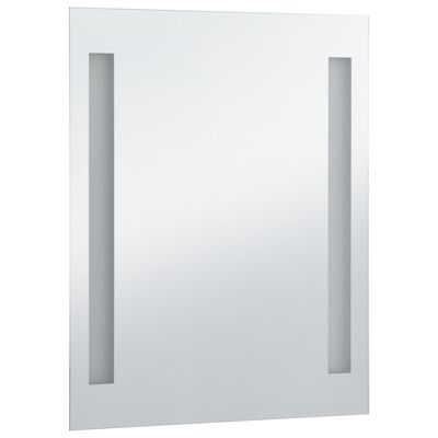 vidaXL LED-vægspejl til badeværelset 60x80 cm