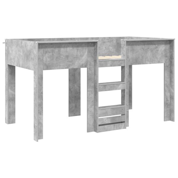 vidaXL K&oslash;jeseng til B&oslash;rn Beton Gr&aring; 100 x 200 cm Konstrueret tr&aelig;