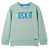Sweatshirt til b&oslash;rn str. 128 lys kakifarve