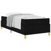 vidaXL Sengestel med madras Sort 80 x 200 cm Stof