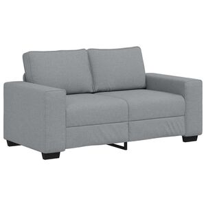 vidaXL 2-personers sofa 160x77x82 cm stof lysegr&aring;