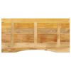 vidaXL bordplade med kurvet form 110x60x2,5 cm ru massivt mangotræ