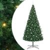 vidaXL Juletr&aelig; Med dekorative strenglamper Gr&oslash;n 400 cm PVC
