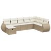 vidaXL sofas&aelig;t til haven 8 dele med hynder polyrattan beige