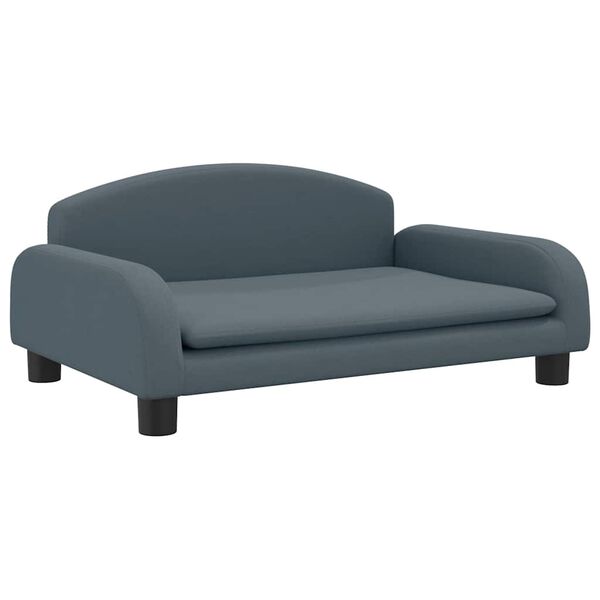 vidaXL sofa til b&oslash;rn 70x45x30 cm stof m&oslash;rkegr&aring;
