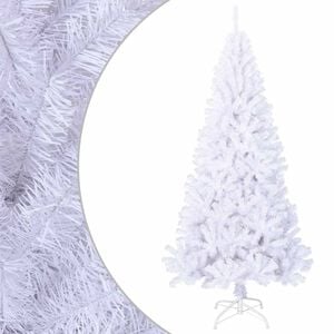 vidaXL kunstigt juletr&aelig; med tykke grene 210 cm PVC hvid