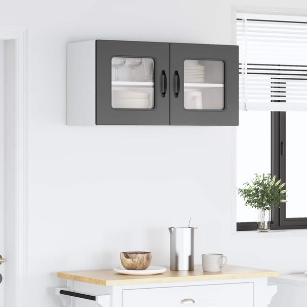 vidaXL K&oslash;kkenskab Kalmar Sort 80 x 31 x 40 cm Konstrueret tr&aelig;