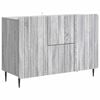 vidaXL Sideboard Gr&aring; sonoma-eg 89 x 34,5 x 62 cm Konstrueret tr&aelig;