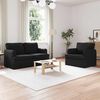 vidaXL Sofa 120cm 2 pcs Sort Metal