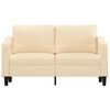 vidaXL 2-personers sofa 140 cm stof cremefarvet
