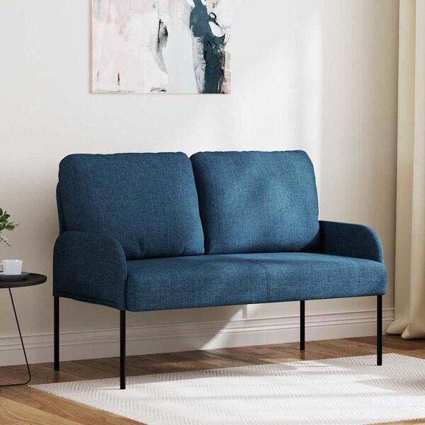 vidaXL Sofaer med pude 110cm Bl&aring; Krydsfin&eacute;r