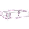 vidaXL sengeskuffer med hjul 2 stk. 85x55x17 cm massivt fyrretr&aelig;