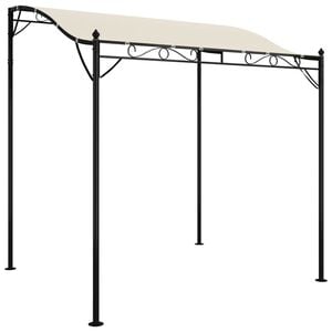 vidaXL baldakin 2x2,3 m 180 g/m&sup2; stof og st&aring;l