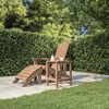 vidaXL Adirondack-havebord 38x38x46 HDPE brun