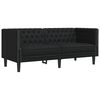 vidaXL Sofa Sort 174 x 74,5 x 70,5 cm PVC