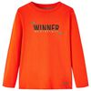 Lang&aelig;rmet T-shirt til b&oslash;rn str. 128 cm orange