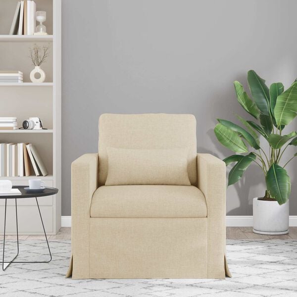 vidaXL Sofa Creme Samlede dimensioner: 78 x 78 x 80 cm (B x D x H)