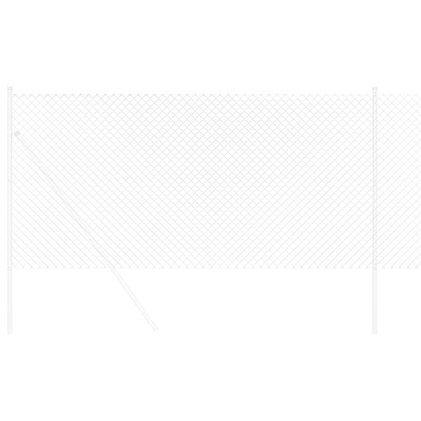 vidaXL K&aelig;delink indhegning S&oslash;lv 10 x 1,4 m Galvaniseret st&aring;l