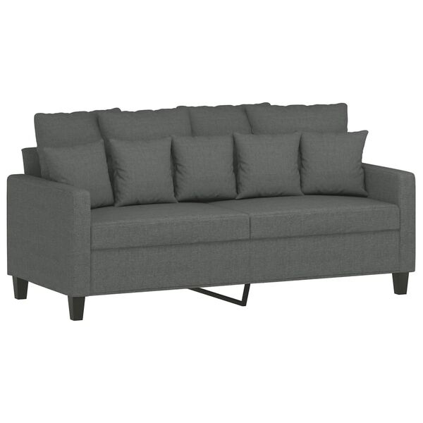 vidaXL 2-personers sofa 140 cm stof mørkegrå
