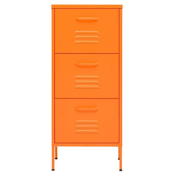 vidaXL opbevaringsskab 42,5x35x101,5 cm stål orange