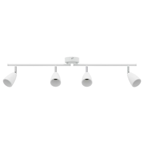 vidaXL Loftsspot med spotlights Hvid 25.5 x 8 x 16 cm Metal