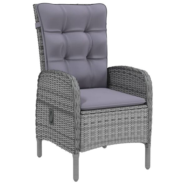 vidaXL spisebordss&aelig;t til haven 5 dele polyrattan gr&aring;