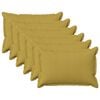 vidaXL Pude 6 stk. HOUTEN Lys gr&oslash;n 40 x 60 cm Faux Linned