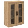 vidaXL Highboard med skuffe 2 pcs Artisan Egetr&aelig; Konstrueret tr&aelig;