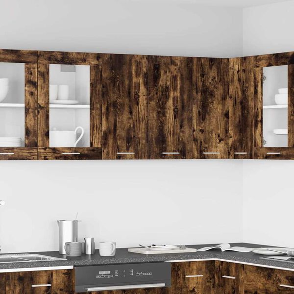 vidaXL hængeskab "Lyon" røget eg 60x31x60 cm konstrueret træ