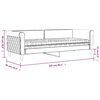 vidaXL daybed med madras 80x200 cm velour bl&aring;