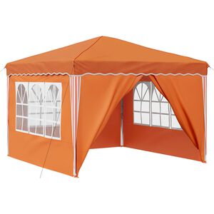 vidaXL Pop-up Festtelt 288 x 288 x 245 cm Orange Oxford stof