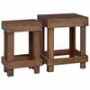 vidaXL Planteholder 2 stk. Brun 70 x 11 x 27 cm Mahogni Tr&aelig;
