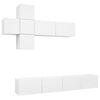 vidaXL tv-skabss&aelig;t 7 dele konstrueret tr&aelig; hvid